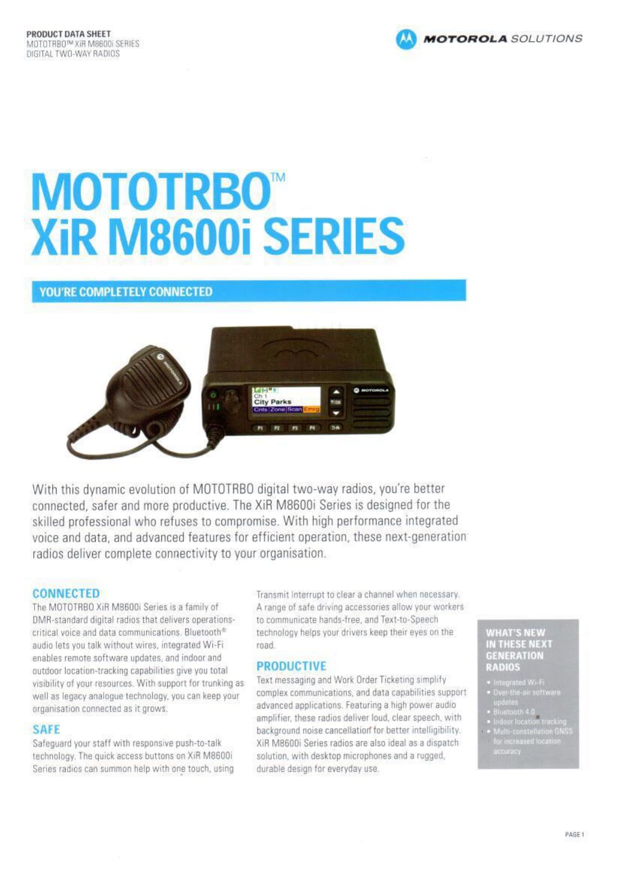 Motorola XIR M8600i