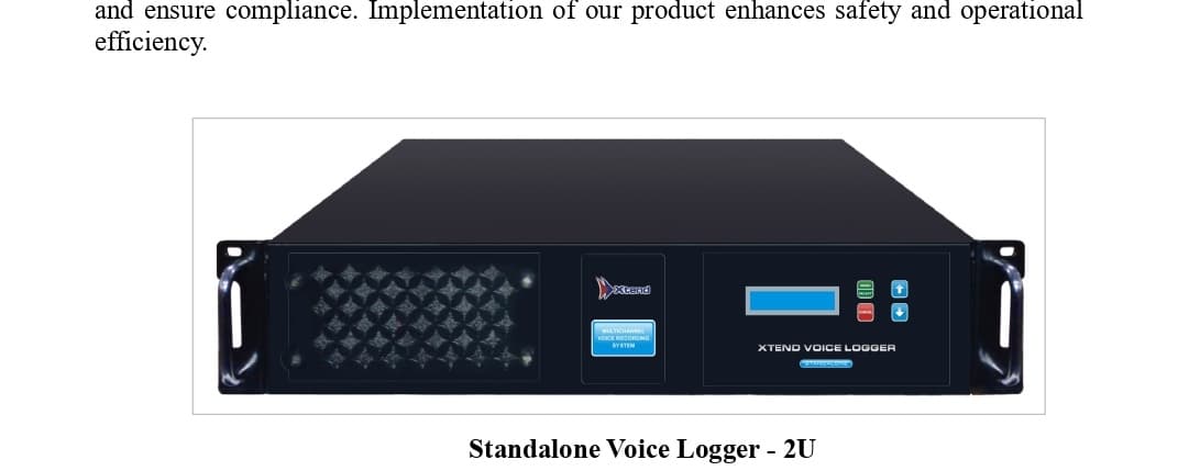 Xtend Standalone Voice Logger 2U